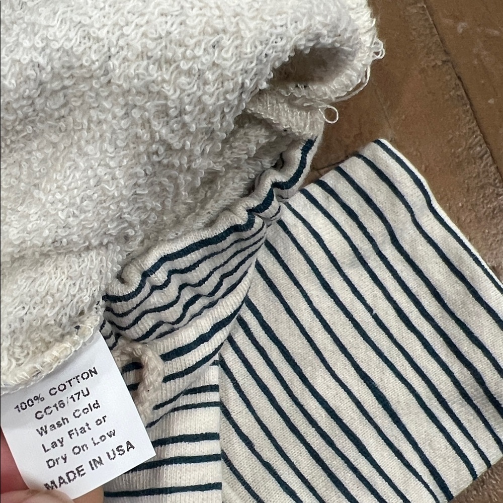 Childhoods Clothing Striped Gusset Pants Kids 2t Teal Green Pull On Joggers Nwt — image 5 of 6